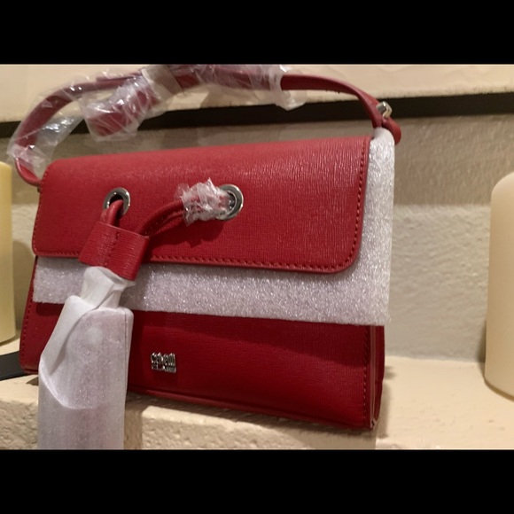 A dark red Robert Cavalli handbag - Picture 6 of 7